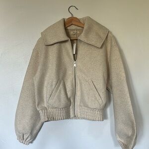 Madewell woman’s Zip front shawl bomber jacket
